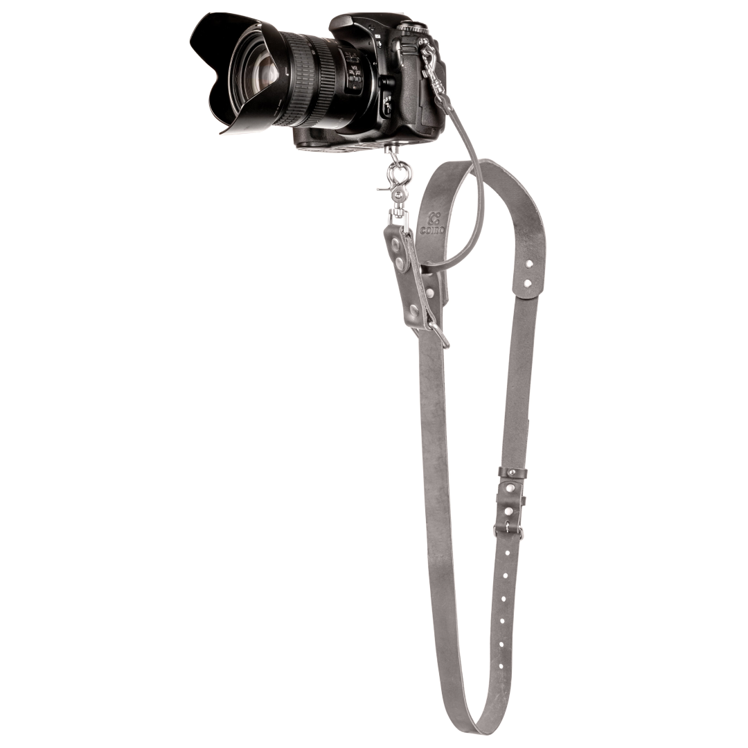 Gray Leather Camera Strap, Wedding Photographer deals Harness