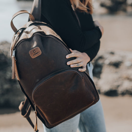 Everyday Camera Backpack Brown - Coiro Shop