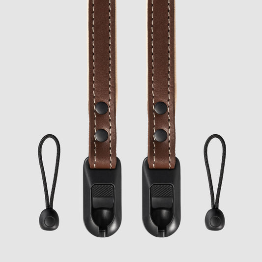Slim Leather Camera Strap Padded with Quick Release