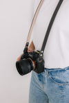 Minimalist Padded Camera Strap Black