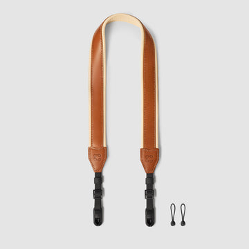 Padded Leather Camera Strap with Quick Release