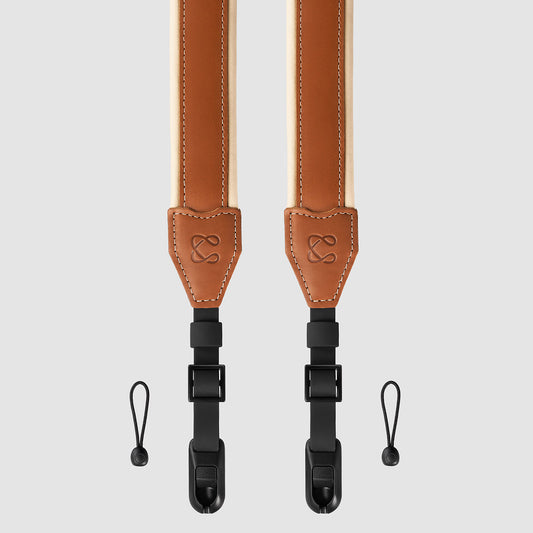 Padded Leather Camera Strap with Quick Release