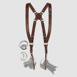 Brown Dual Camera Harness