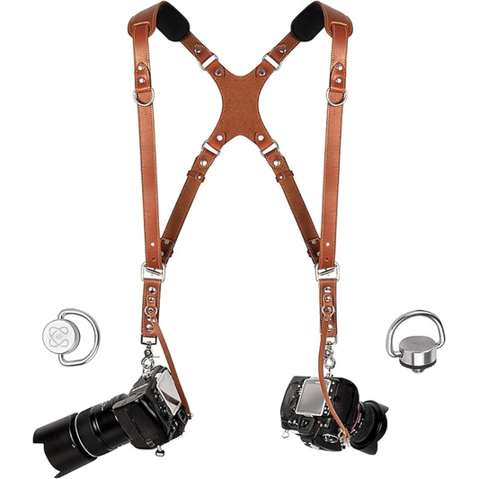 Skinny Version Tan Dual harness with Padded shoulder