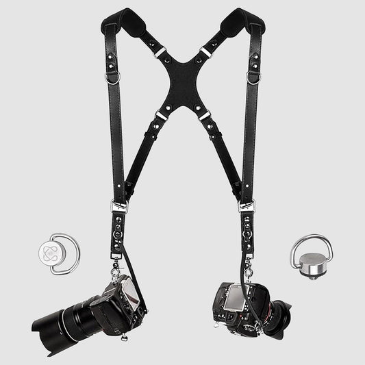 Leather Camera Harness Harnais Appareil Photo C Coiro - Cuir Double Bandoulière - Confort Rembourré - 2 Appareils Harnais Cuir Double Appareil Leather Camera Harness Harnais Appareil Photo C Coiro - Cuir Double Bandoulière - Confort Rembourré - 2 Appareils Harnais Cuir Double Appareil