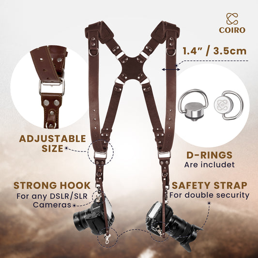 Brown Padded Camera Harness