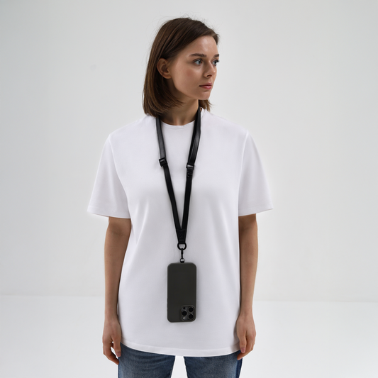 Phone Leather Lanyard