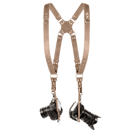 Beige Dual Camera Harness