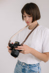 Minimalist Padded Camera Strap Brown