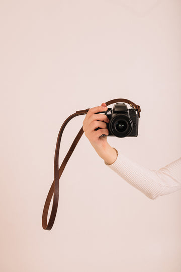 Minimalist Camera Strap Brown