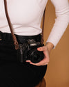 Minimalist Camera Strap Brown