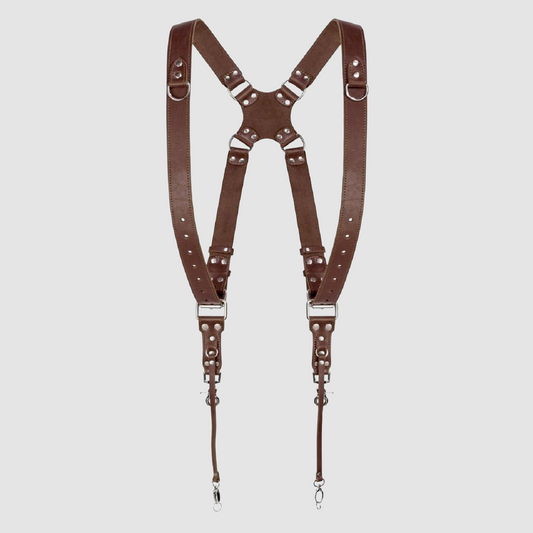 Brown Dual Camera Harness Used