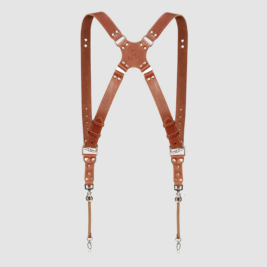 Tan Dual Camera Harness Used
