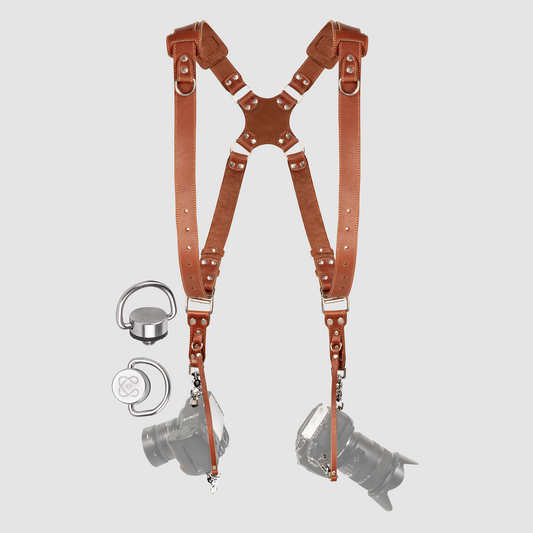 Tan Padded Camera Harness