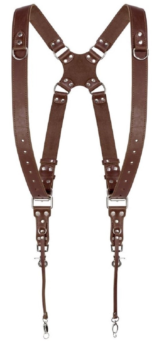 Brown Dual Camera Harness - Coiro Shop