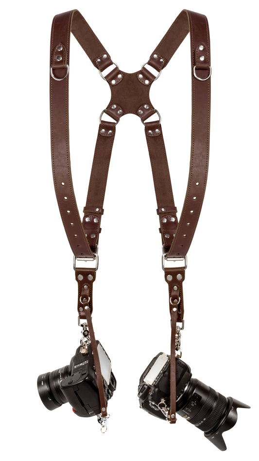 Brown Dual Camera Harness Used - Coiro Shop