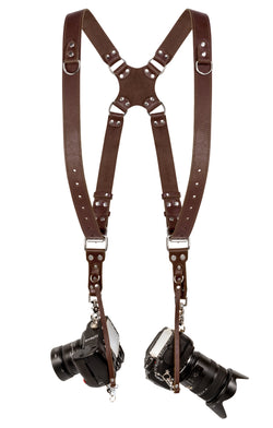 Brown Dual Camera Harness Used - Coiro Shop