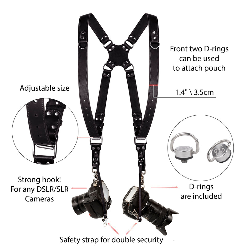 Dual harness black - Coiro Shop