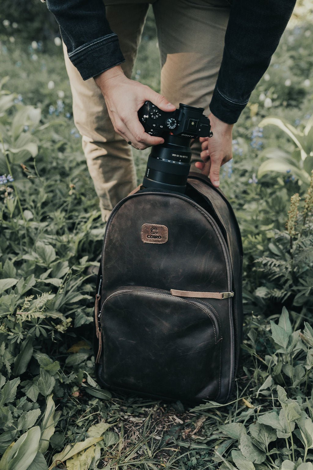 Everyday Camera Backpack Brown - Coiro Shop