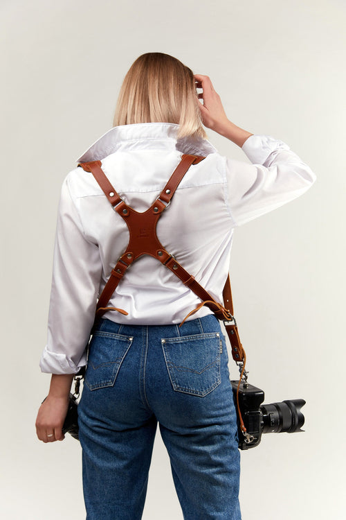 Camera Strap Accessories for One Camera Professional Single Leather Harness Shoulder Strap Quick Release Gear DSLR/SLR Strap